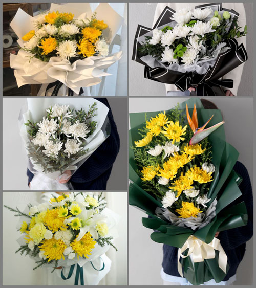 湖南邵阳隆回县岩口镇白事花束代送